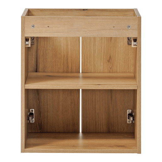 Móvel de casa de banho suspenso Newport com 2 portas 50x60x40 cm - Efeito carvalhopreto en.casa