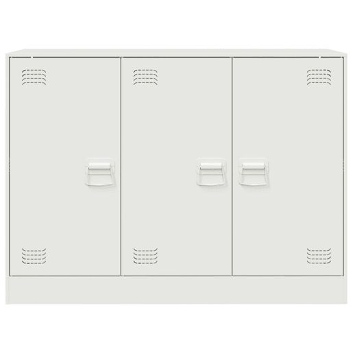 vidaXL Aparador 99x39x73 cm aço branco