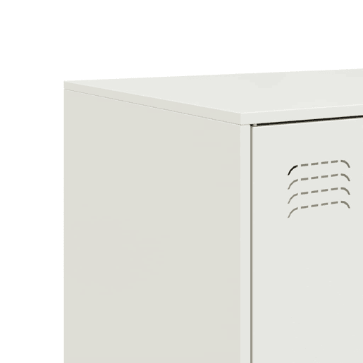 vidaXL Aparador 99x39x73 cm aço branco