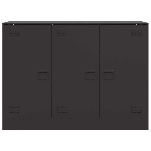 vidaXL Aparador 99x39x73 cm aço preto