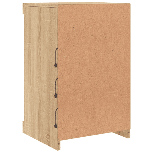vidaXL Aparador com luzes LED 41x37x67 cm carvalho sonoma vidaXL Aparador com luzes LED 41x37x67 cm carvalho sonoma
