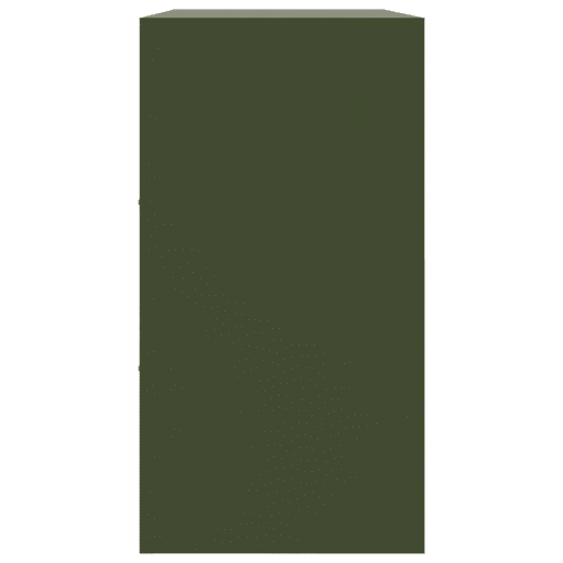 vidaXL Aparador 99x39x73 cm aço verde azeitona vidaXL Aparador 99x39x73 cm aço verde azeitona