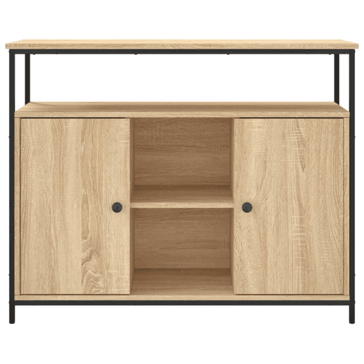 vidaXL Aparador Carvalho Sonoma 100x35x80 cm Madeira Engenheirada vidaXL Aparador Carvalho Sonoma 100x35x80 cm Madeira Engenheirada