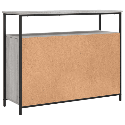 vidaXL Aparador 100x35x80 cm derivados de madeira cinzento sonoma