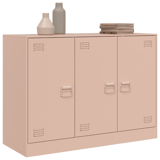 vidaXL Aparador 99x39x73 cm aço rosa vidaXL Aparador 99x39x73 cm aço rosa