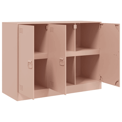 vidaXL Aparador 99x39x73 cm aço rosa vidaXL Aparador 99x39x73 cm aço rosa