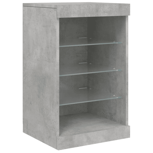 vidaXL Aparador com luzes LED 41x37x67 cm cinzento cimento vidaXL Aparador com luzes LED 41x37x67 cm cinzento cimento