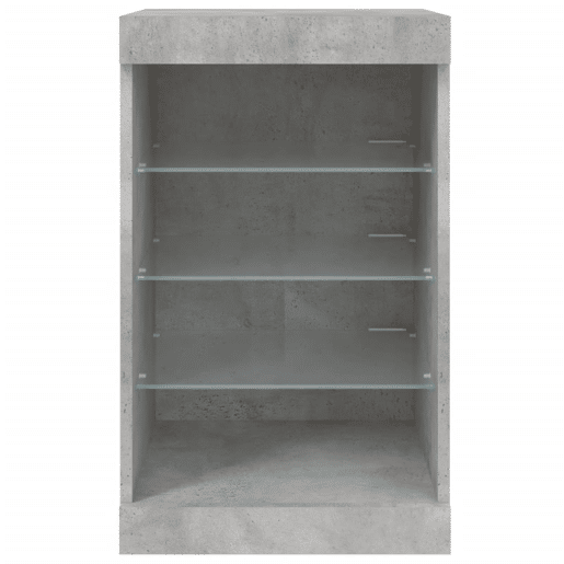 vidaXL Aparador com luzes LED 41x37x67 cm cinzento cimento vidaXL Aparador com luzes LED 41x37x67 cm cinzento cimento