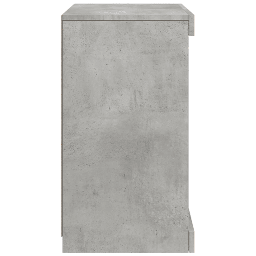 vidaXL Aparador com luzes LED 41x37x67 cm cinzento cimento vidaXL Aparador com luzes LED 41x37x67 cm cinzento cimento