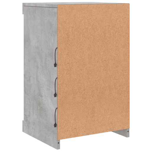 vidaXL Aparador com luzes LED 41x37x67 cm cinzento cimento vidaXL Aparador com luzes LED 41x37x67 cm cinzento cimento