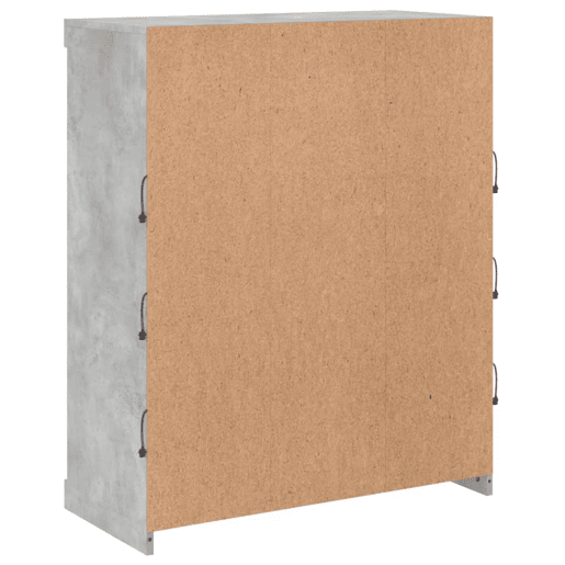 vidaXL Aparador com luzes LED 81x37x100 cm cinzento cimento vidaXL Aparador com luzes LED 81x37x100 cm cinzento cimento
