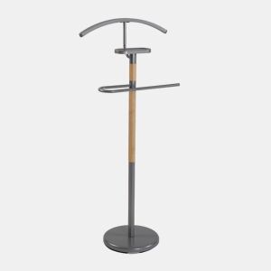 Cabideiro Versa Holstebro Cinzento Madeira Natural 28,8 x 112 x 46,5 cm