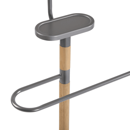 Cabideiro Versa Holstebro Cinzento Madeira Natural 28,8 x 112 x 46,5 cm