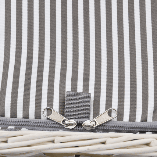 casa.pro Cesto de piquenique para 4 pessoas com geleira, talheres, pratos, copos - branco