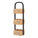 Estantería para baño Tervola con 3 cestas Estantería para baño Tervola con 3 cestas Negro/ Madera