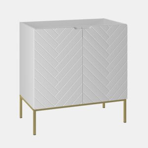Móvel de toucador branco Daria 80 cm sobre pernas