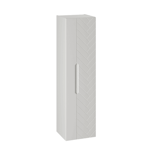 Móvel de lavatório individual 60cm com pés e coluna Daria Branco