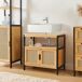 Mueble para debajo del lavabo Tervola MDF Mueble para debajo del lavabo Tervola MDF Negro