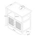 Mueble para debajo del lavabo Tervola MDF Mueble para debajo del lavabo Tervola MDF Negro