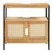 Mueble para debajo del lavabo Tervola MDF Mueble para debajo del lavabo Tervola MDF Negro