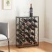 Estantería de vino con rejillas Taivassalo acero Estantería de vino con rejillas Taivassalo acero Negro