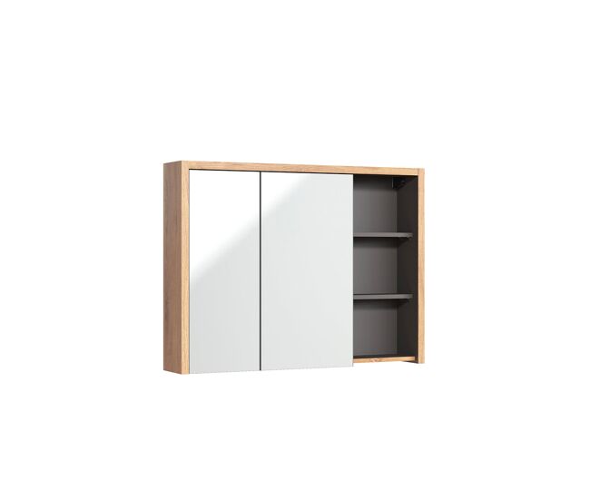 Armario de pared 2 puertas rigel madera y antracita