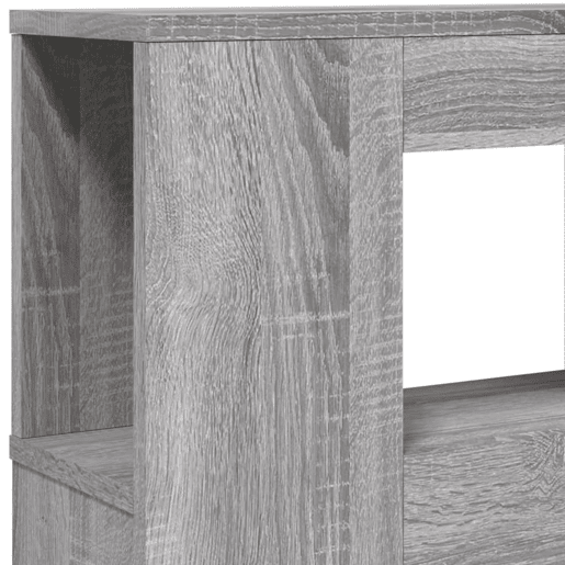 vidaXL Cabeceira c LEDs 160x18,5x103,5 cm sonoma cinzento