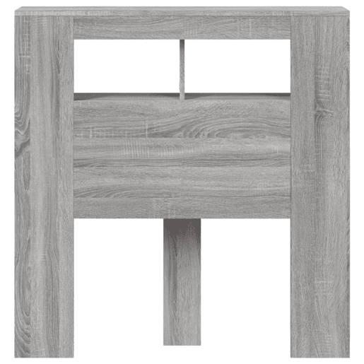 vidaXL Cabeceira c LEDs 100x18,5x103,5 cm sonoma cinzento vidaXL Cabeceira c LEDs 100x18,5x103,5 cm sonoma cinzento