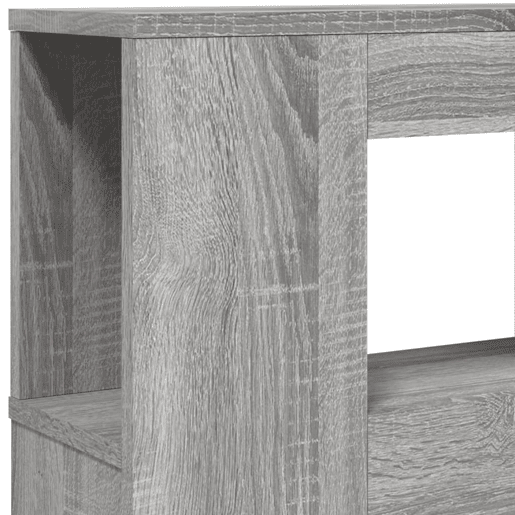 vidaXL Cabeceira c LEDs 180x18,5x103,5 cm sonoma cinzento
