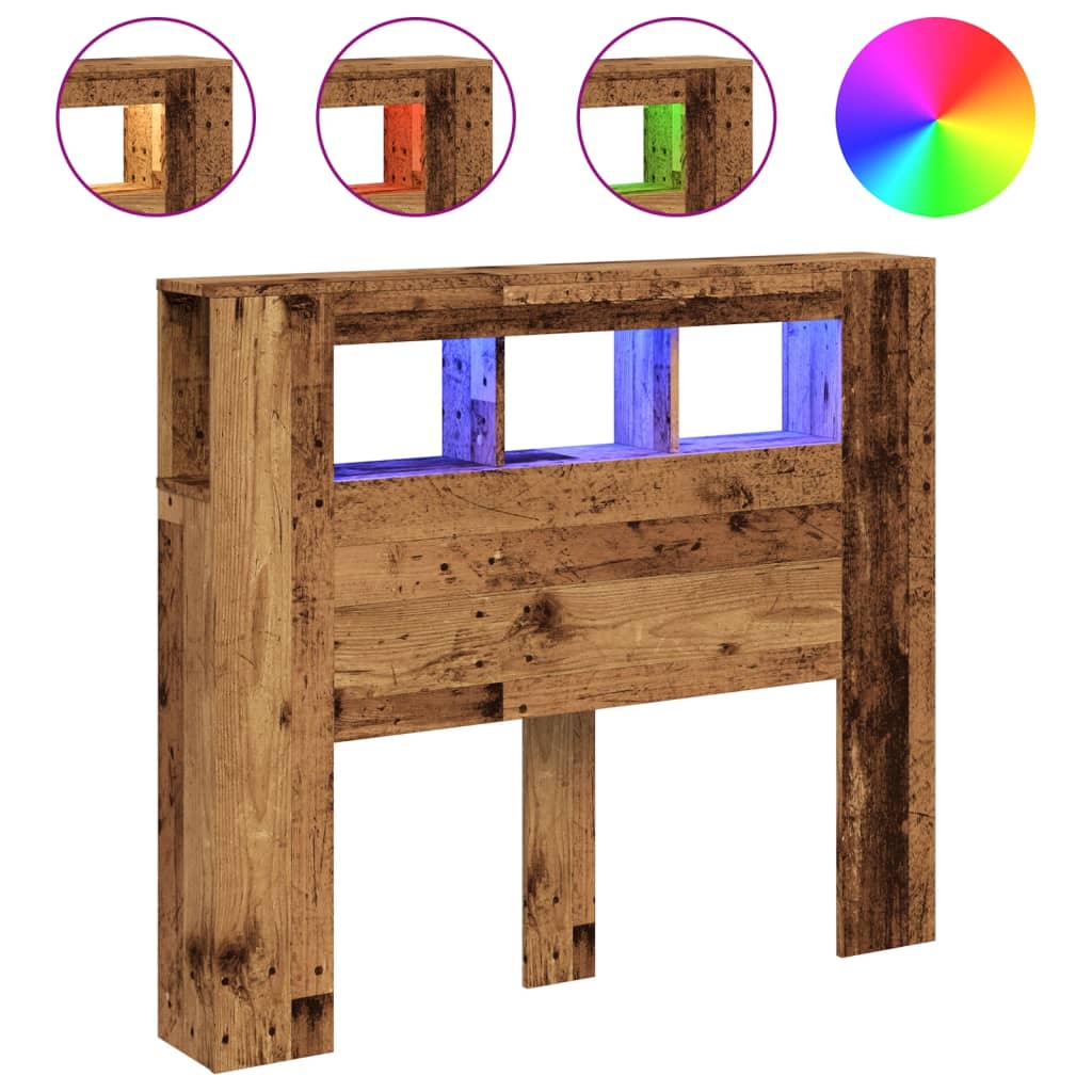 Cabecero Led 120 Madera