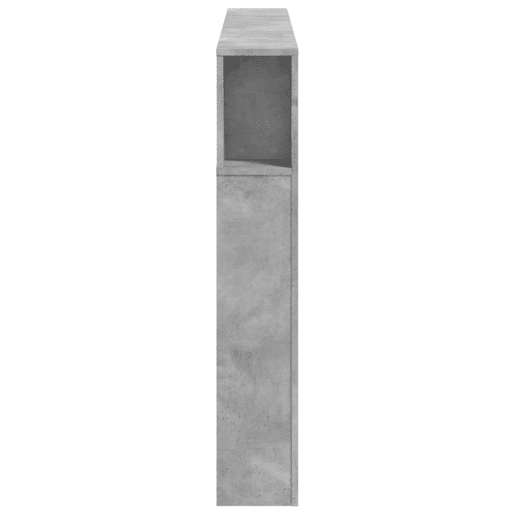 vidaXL Cabeceira c LEDs 160x18,5x103,5 cm cinzento-cimento vidaXL Cabeceira c LEDs 160x18,5x103,5 cm cinzento-cimento