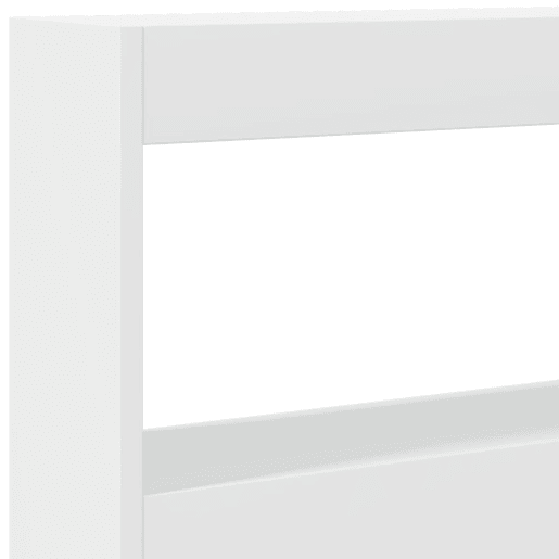 vidaXL Armário de cabeceira com luzes LED 160x17x102 cm branco