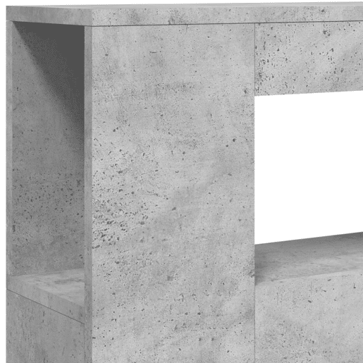 vidaXL Cabeceira c LEDs 100x18,5x103,5 cm cinzento-cimento