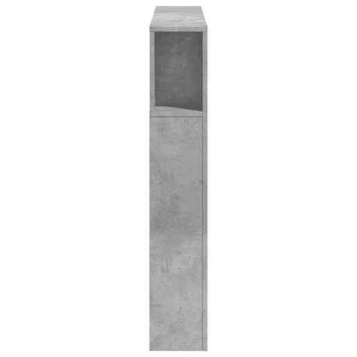 vidaXL Cabeceira c LEDs 120x18,5x103,5 cm cinzento-cimento vidaXL Cabeceira c LEDs 120x18,5x103,5 cm cinzento-cimento