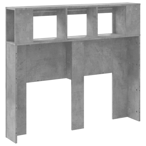 vidaXL Cabeceira c LEDs 120x18,5x103,5 cm cinzento-cimento vidaXL Cabeceira c LEDs 120x18,5x103,5 cm cinzento-cimento