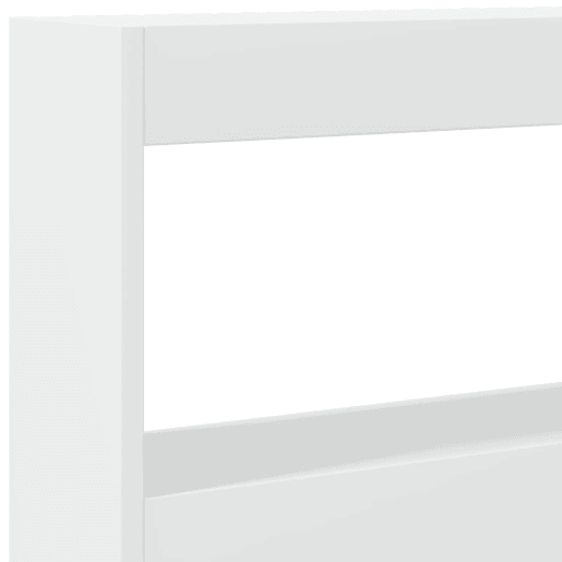vidaXL Armário de cabeceira com luzes LED 180x17x102 cm branco