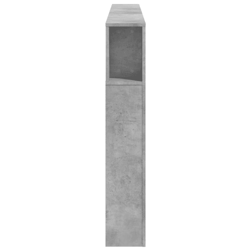 vidaXL Cabeceira c LEDs 200x18,5x103,5cm deriv. madeira cinza cimento vidaXL Cabeceira c LEDs 200x18,5x103,5cm deriv. madeira cinza cimento