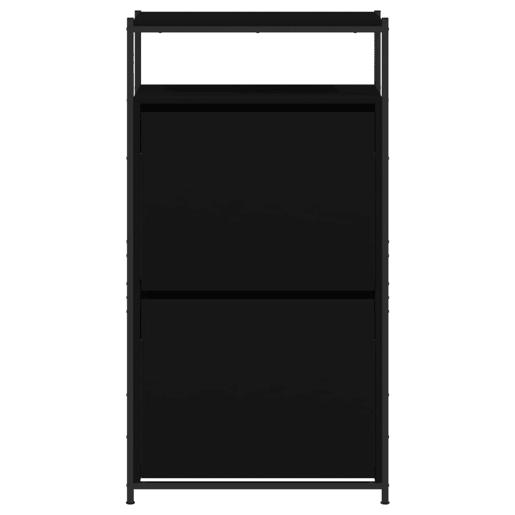 vidaXL Sapateira 60x34x112 cm derivados de madeira preto vidaXL Sapateira 60x34x112 cm derivados de madeira preto