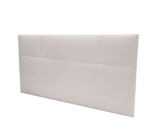 Cabecero tapizado Cube Mini Dormitorio Juvenil Ladrillo Color Blanco 106x54x3 cm