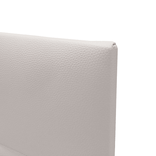 Cabeceira Estofada Cube Mini para Quarto Jovem na Cor Tijolo Branco 106x54x3 cm