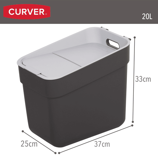 Curver Caixote de reciclagem Ready To Collect 20L cinzento