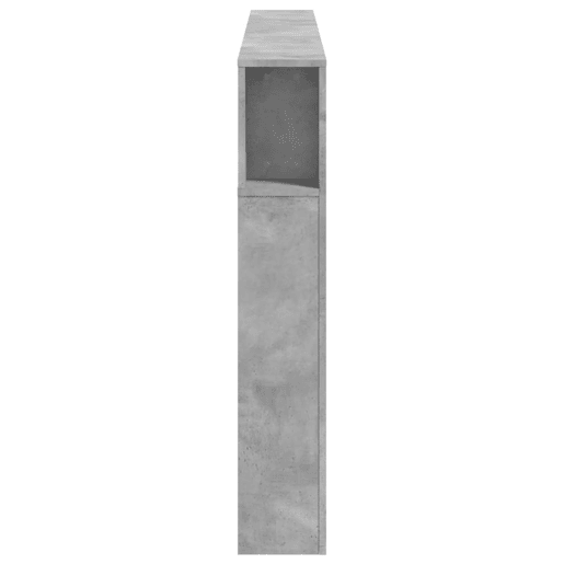 vidaXL Cabeceira c LEDs 180x18,5x103,5 cm cinzento-cimento vidaXL Cabeceira c LEDs 180x18,5x103,5 cm cinzento-cimento