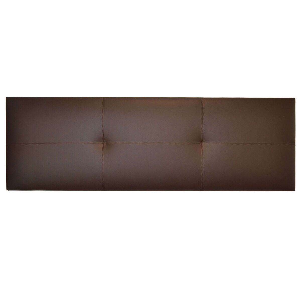 cabecero isabella cama matrimonio de polipiel marron chocolate 165x52