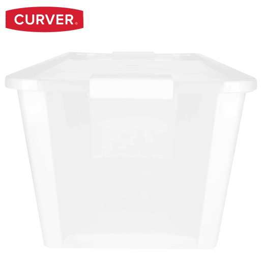 Curver Caixa de arrumação com tampa Bi-Box 40L branco