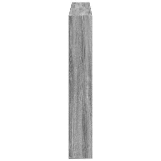 vidaXL Armário de cabeceira c luzes LED 140x17x102 cm cinzento sonoma