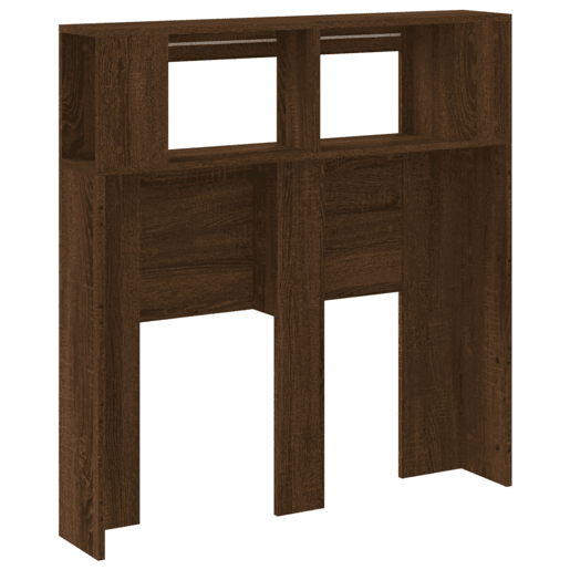 vidaXL Cabeceira c LEDs 100x18,5x103,5 cm carvalho castanho vidaXL Cabeceira c LEDs 100x18,5x103,5 cm carvalho castanho