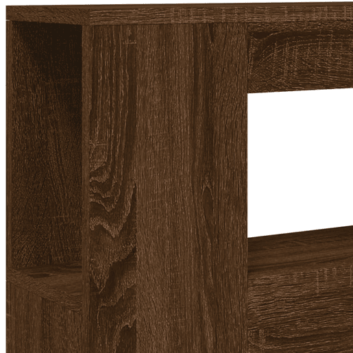 vidaXL Cabeceira c LEDs 100x18,5x103,5 cm carvalho castanho vidaXL Cabeceira c LEDs 100x18,5x103,5 cm carvalho castanho