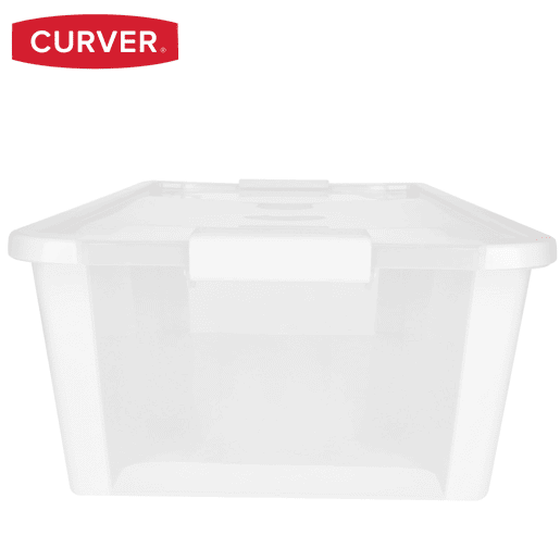 Curver Caixa de arrumação com tampa Bi-Box 26L branco