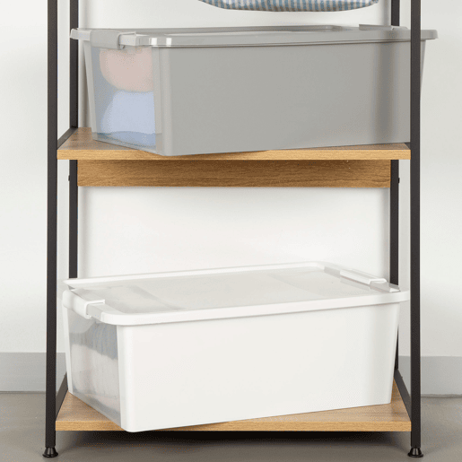 Curver Caixa de arrumação com tampa Bi-Box 26L branco