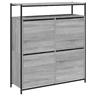vidaXL Sapateira c 4 gavetas articuladas 100x34x112 cm cinza sonoma